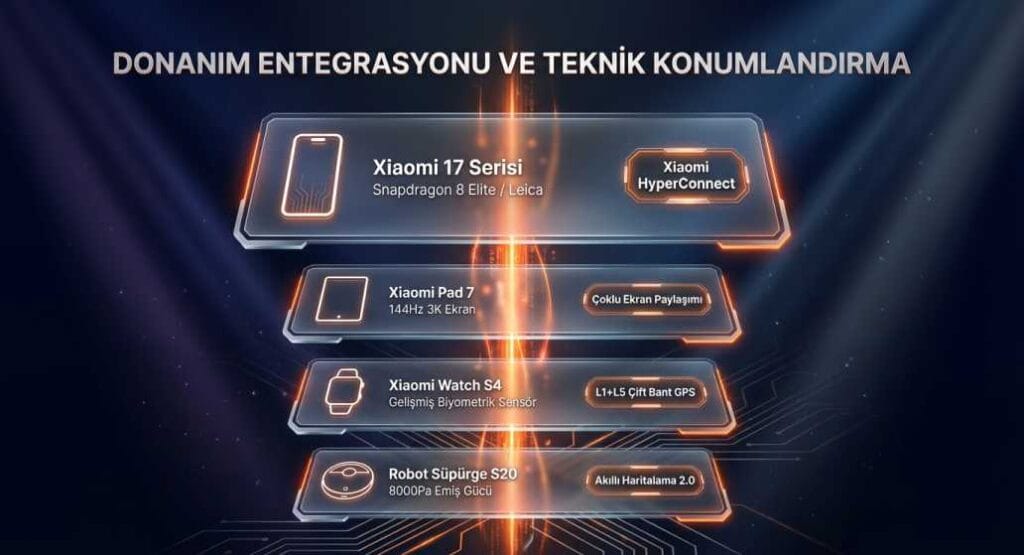 Donanım Entegrasyonu ve Teknik Konumlandırma Grafiği