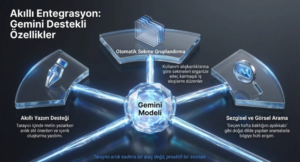 Google Chrome Gemini entegrasyonu