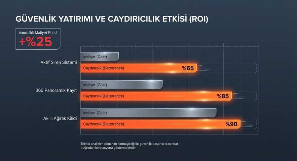 Güvenlik Yatırımı ve Caydırıcılık Etkisi Grafiği
