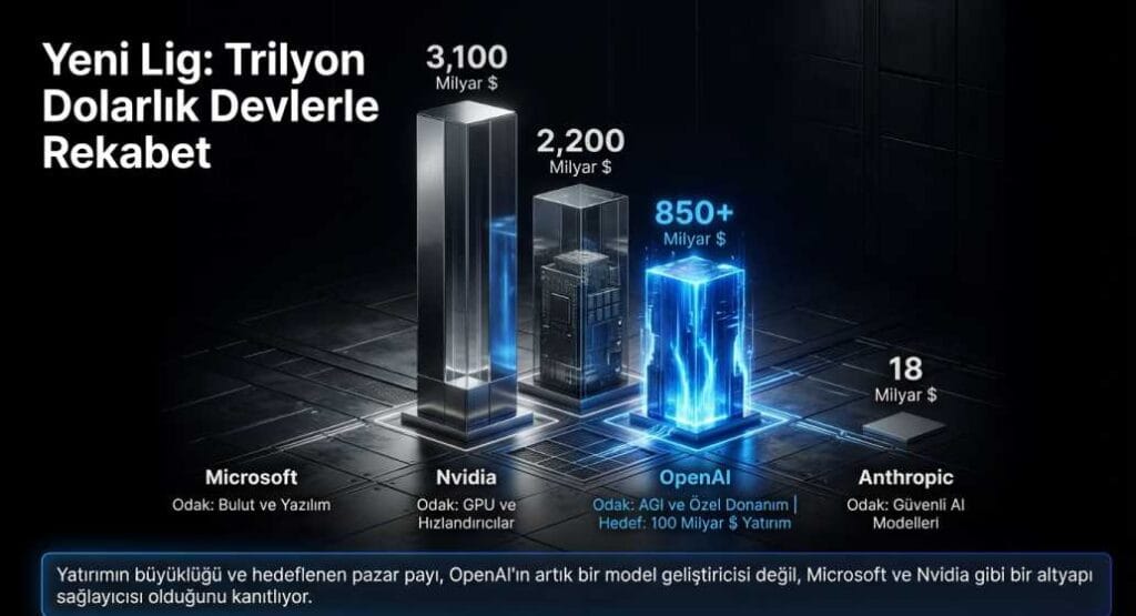 Trilyon Dolarlık Devlerle Rekabet Grafiği