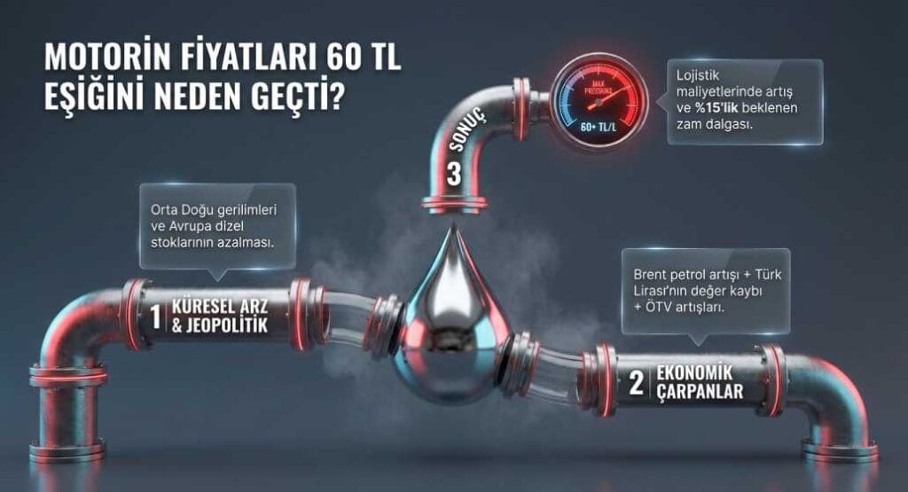 Motorin Fiyatları 60 TL Eşiğini Neden Geçti?
