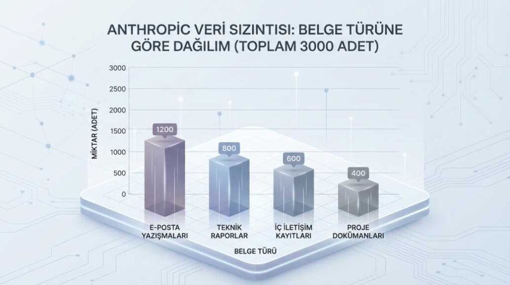 Anthropic Veri Sızıntısı: Belge Türüne Göre Dağılımı Grafiği
