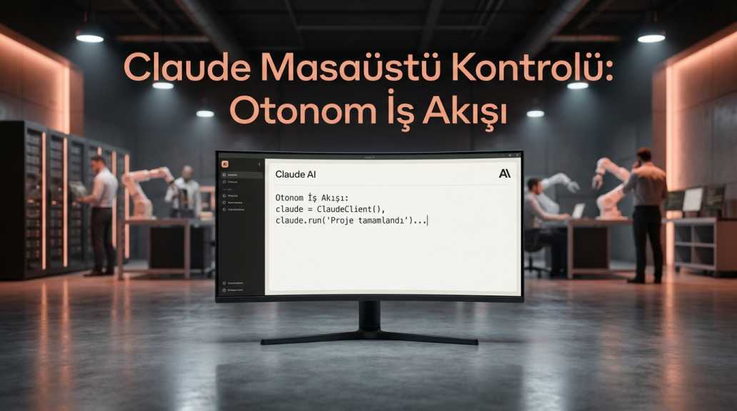 Claude masaüstü kontrolü yapay zeka arayüzü