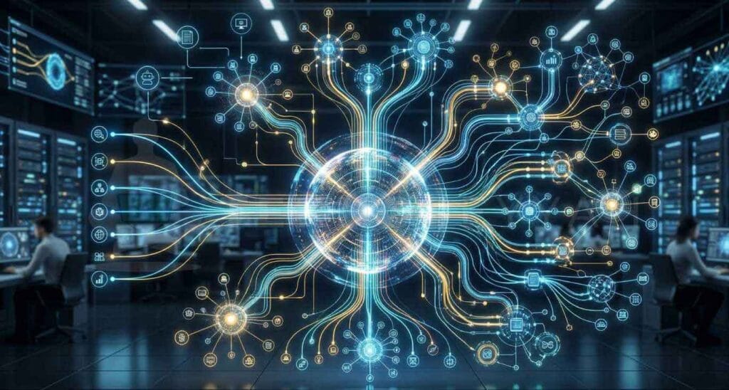 Ajanik iş akışları ile otonom yapay zeka yönetimi görseli