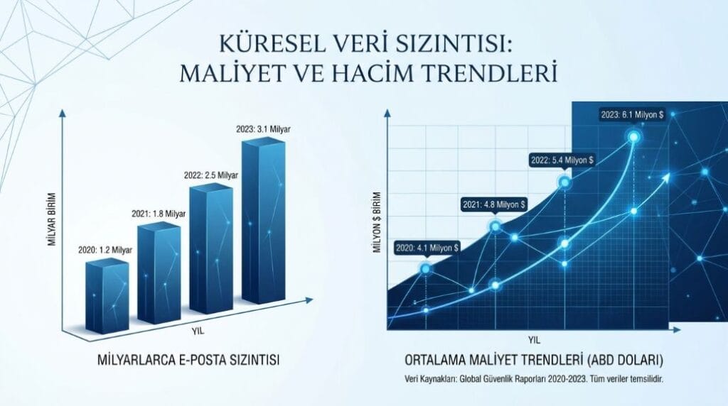 2026 yılı küresel siber güvenlik ve sızıntı raporu grafiği