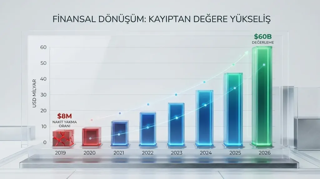 Cerebras'ın aylık 8 milyon dolarlık nakit yakımından 60 milyar değerlemeye yükseliş grafiği