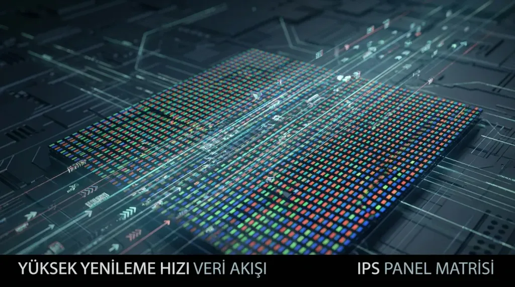 LG 1000Hz oyuncu monitörü yüksek yenileme hızı veri akışı ve ips panel mimarisi
